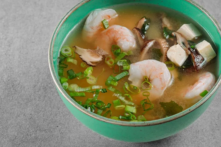 Мисо суп с креветками